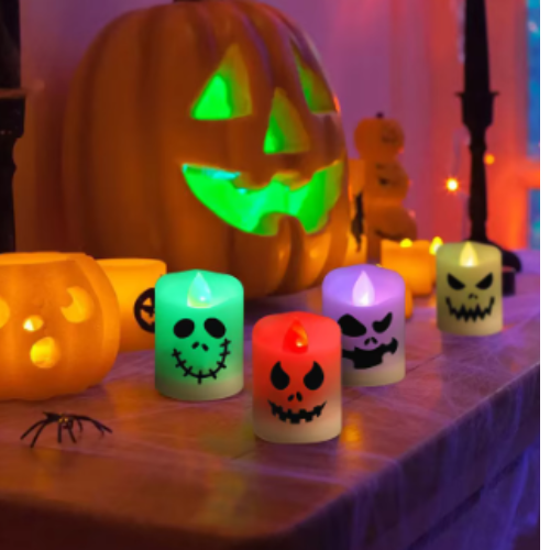 BOUGIE ÉLECTRONIQUE À LED D'HALLOWEEN CONTRÔLÉE BREECOZYN