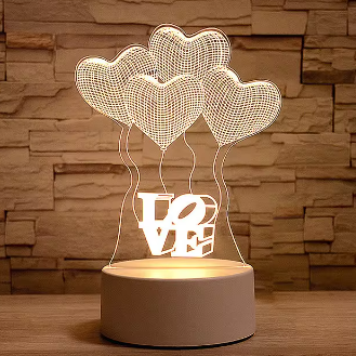 VEILLEUSE LED USB ACRYLIQUE BREECOZYN AVEC COMMANDE